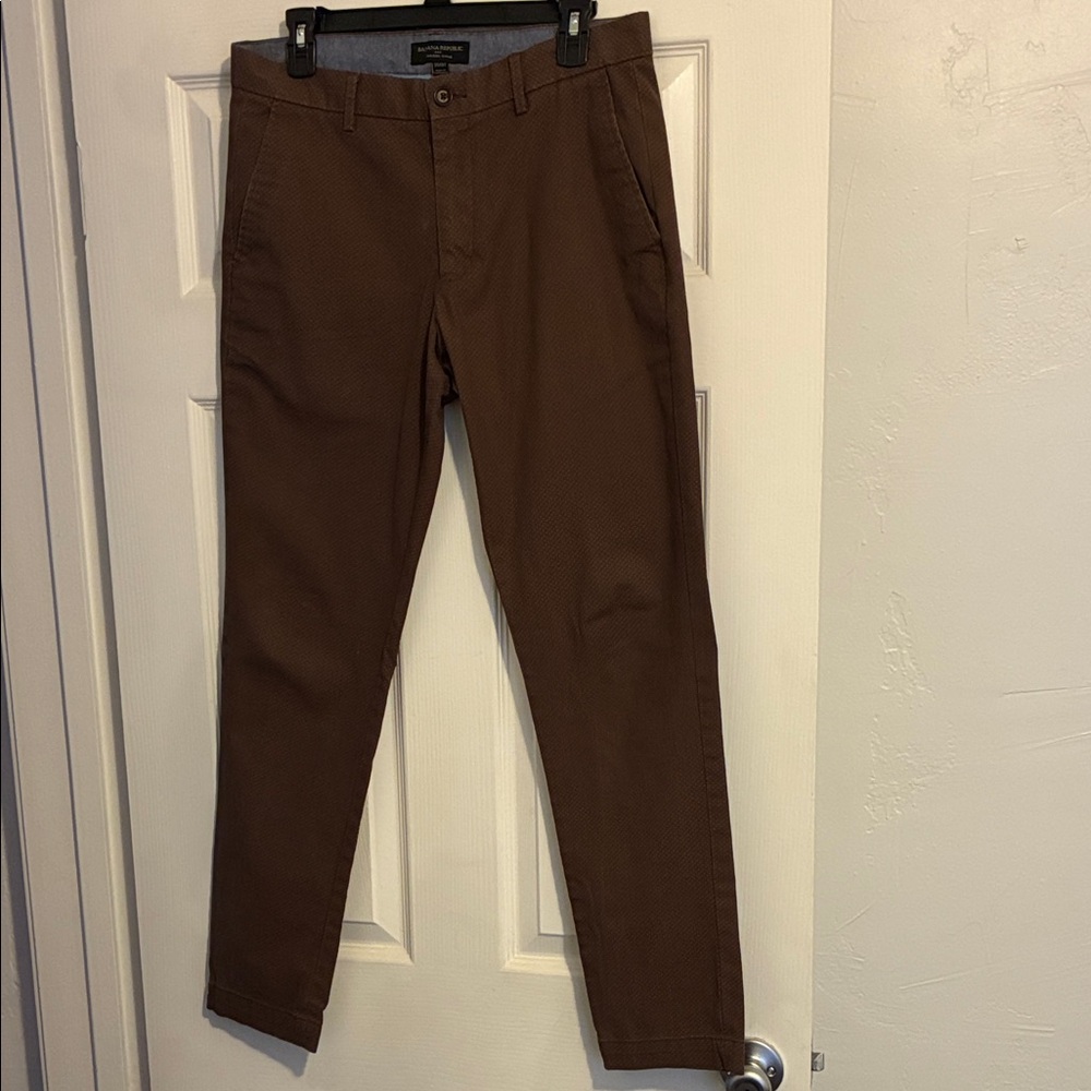 Banana Republic Chinos - Brown Patterned